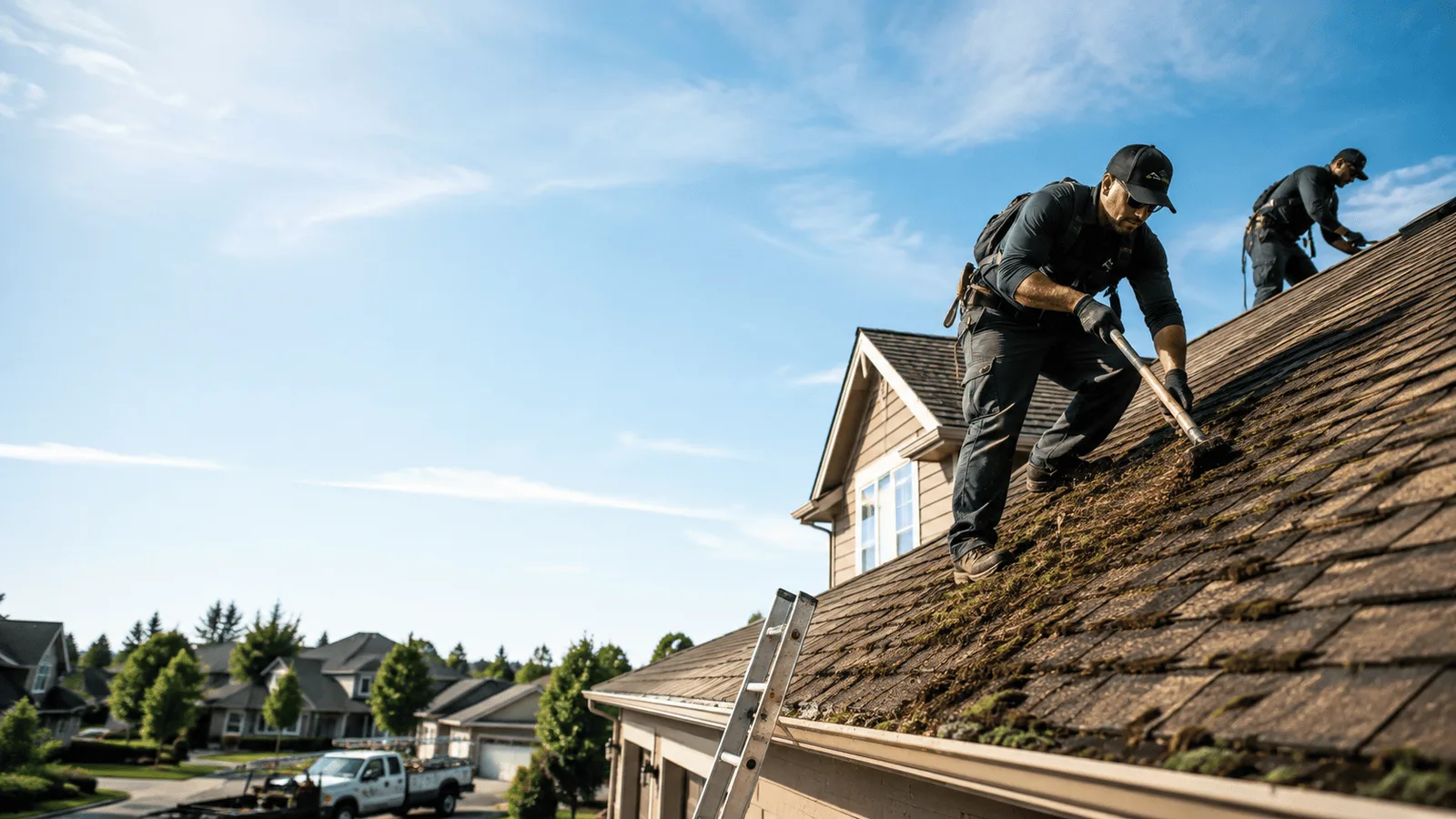 Roof Moss Removal in Highland, WI near me